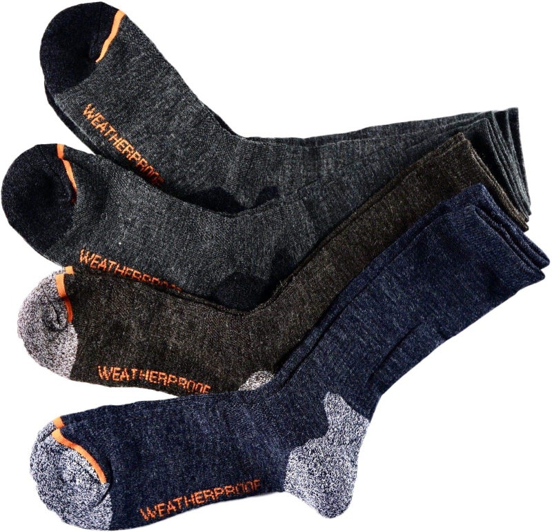 Weatherproof Men's Weatherproof Wool Blend All Purpose Outdoor Crew Socks 4 Pack - Image 1